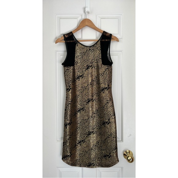 Vero Moda Gold Metallic Sleeveless Dress - Picture 2 of 6